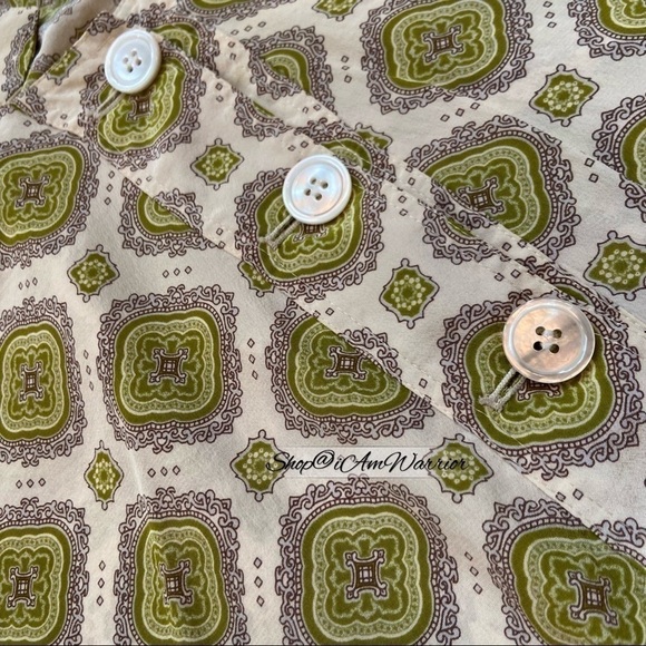 J.Crew RARE silk foulard print tunic popover blouse *shop@iamwarrior - Picture 8 of 9